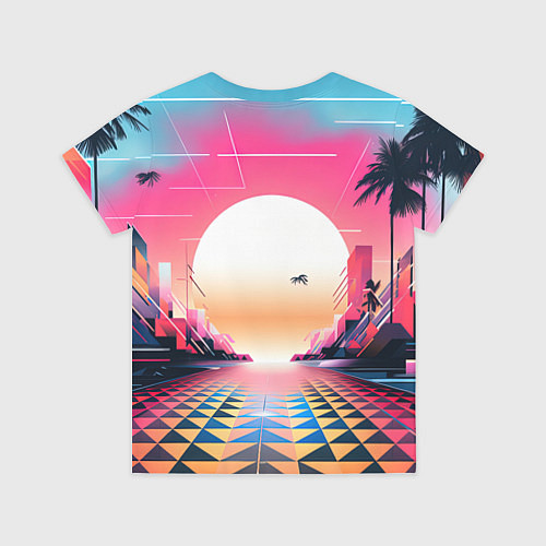 Детская футболка GTA 6 retro abstract logo / 3D-принт – фото 2