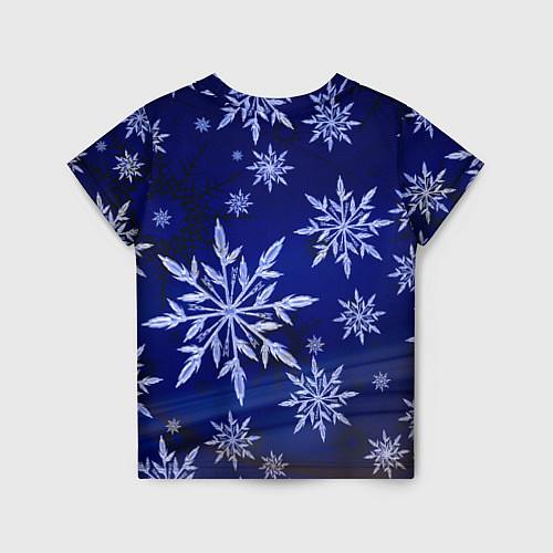 Детская футболка Зима и снежинки / 3D-принт – фото 2
