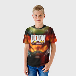 Футболка детская Doom eternal games, цвет: 3D-принт — фото 2