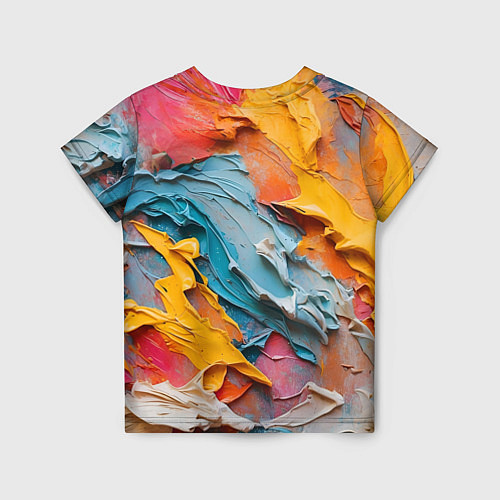 Детская футболка Абстрактная живопись акрилом / 3D-принт – фото 2