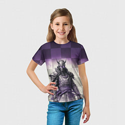 Футболка детская Самурай в шлеме с рогами, цвет: 3D-принт — фото 2