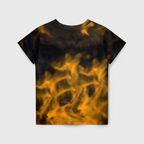 Детская футболка Half life orange flame valve / 3D-принт – фото 2