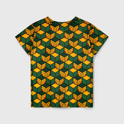 Детская футболка Гию Томиока узор на хаори / 3D-принт – фото 2