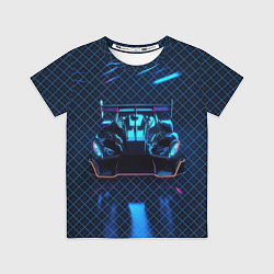Футболка детская Неоновый болид, цвет: 3D-принт