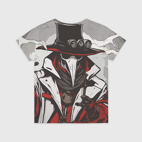 Детская футболка Красный чумной доктор / 3D-принт – фото 2