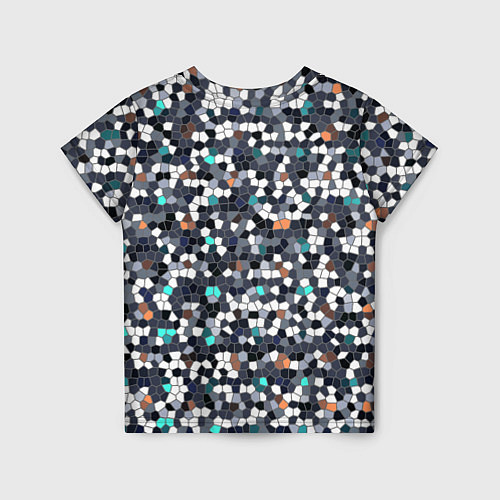 Детская футболка Мозаика серый / 3D-принт – фото 2