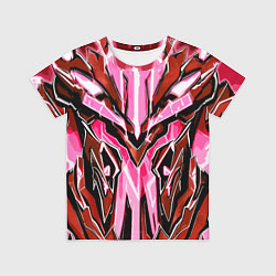 Футболка детская Розовый кибер доспех, цвет: 3D-принт