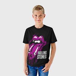 Футболка детская The Rolling Stones - lips, цвет: 3D-принт — фото 2