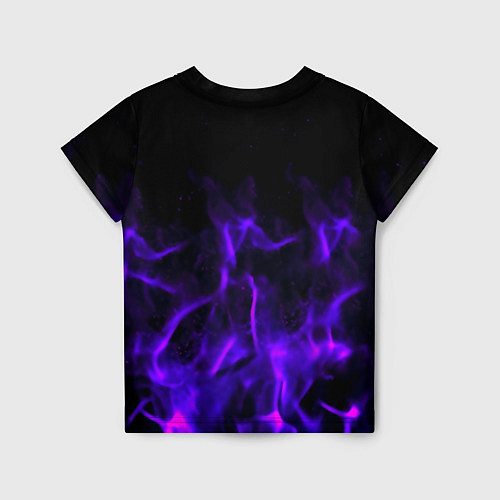 Детская футболка Dantes Inferno flame neon / 3D-принт – фото 2