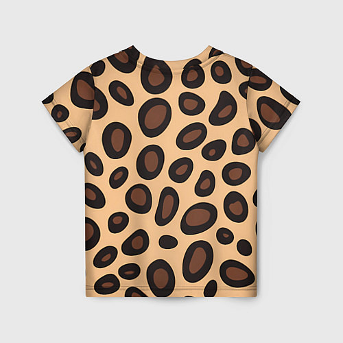 Детская футболка Леопардовые пятнышки / 3D-принт – фото 2