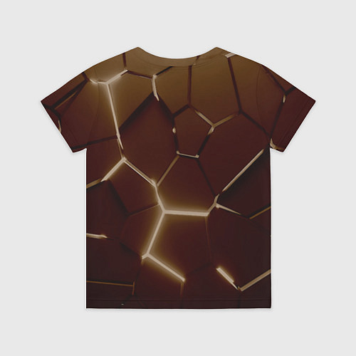 Детская футболка Ретро плиты разломы прошлого / 3D-принт – фото 2