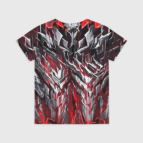 Детская футболка Острый металл красный / 3D-принт – фото 2