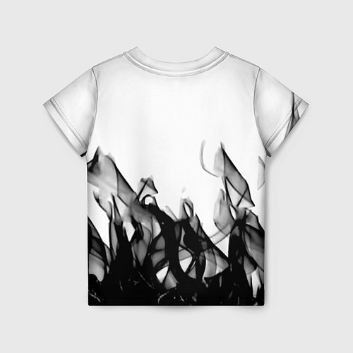 Детская футболка Stalker 2 черный огонь абстракция / 3D-принт – фото 2