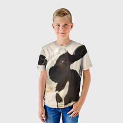 Футболка детская Настоящая корова, цвет: 3D-принт — фото 2