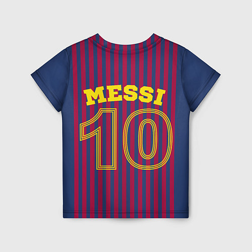 Детская футболка Месси - 10 номер футбольный клуб Барселона / 3D-принт – фото 2