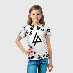 Футболка детская Linkin park краски текстура, цвет: 3D-принт — фото 2