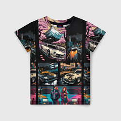 Футболка детская Japanese jdm art, цвет: 3D-принт