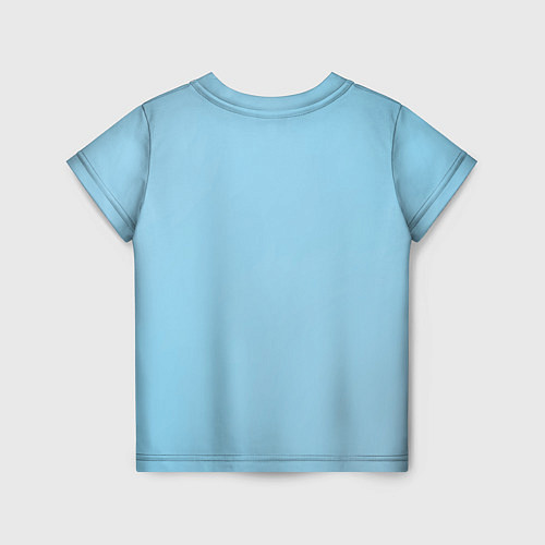 Детская футболка Голубой градиент стиль мету ком / 3D-принт – фото 2