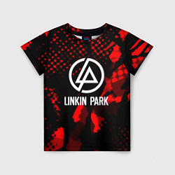 Футболка детская Linkin park краски текстуры, цвет: 3D-принт