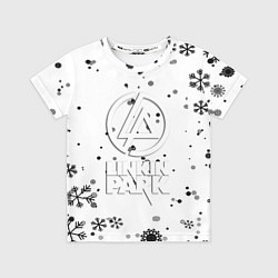 Футболка детская Linkin park текстура зима рок, цвет: 3D-принт