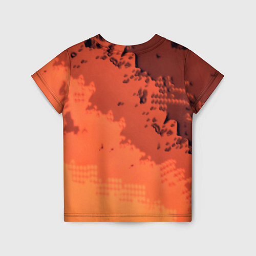Детская футболка PUBG game orange / 3D-принт – фото 2