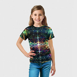 Футболка детская Медитативный арт, цвет: 3D-принт — фото 2