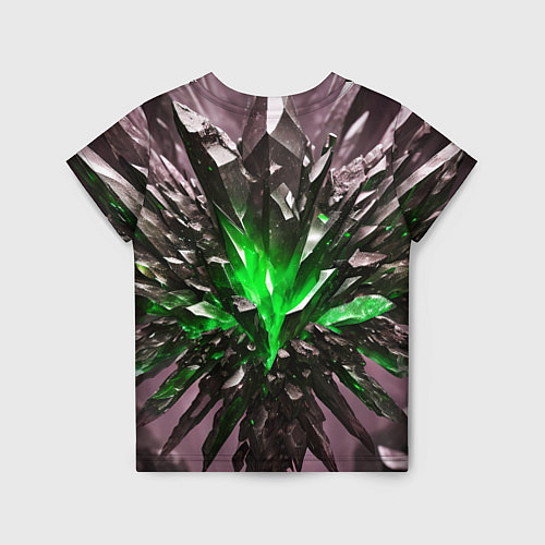 Детская футболка Драгоценный камень зелёный / 3D-принт – фото 2