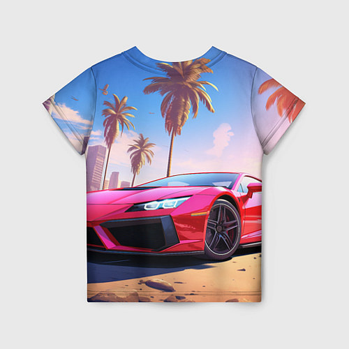 Детская футболка GTA 6 logo auto style / 3D-принт – фото 2
