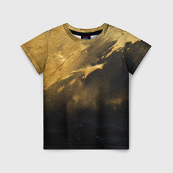 Детская футболка Золотое напыление на черном
