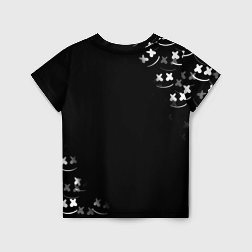 Детская футболка Marshmello белое лого / 3D-принт – фото 2