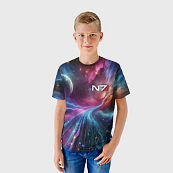 Футболка детская Mass Effect - N7, цвет: 3D-принт — фото 2