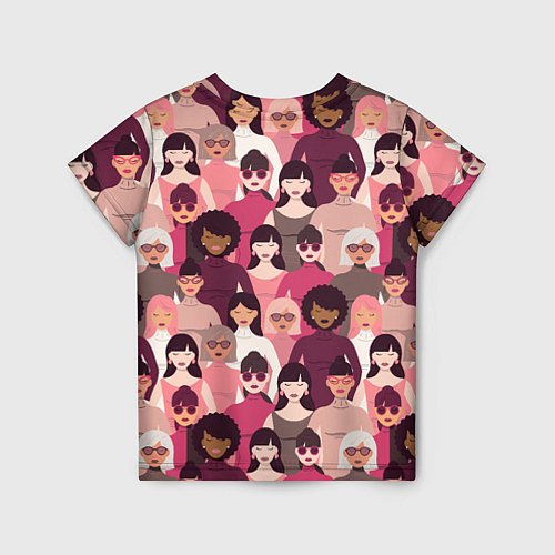 Детская футболка Гламурные девушки / 3D-принт – фото 2
