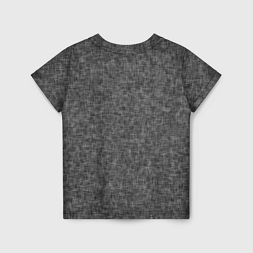 Детская футболка Текстура ткань тёмно-серый однотонный / 3D-принт – фото 2