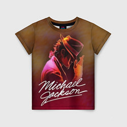 Футболка детская Michael Jackson нарисованный кистью, цвет: 3D-принт