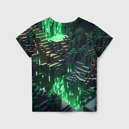 Детская футболка Minecraft персонаж на острове / 3D-принт – фото 2