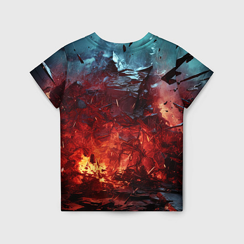 Детская футболка Абстрактный взрыв / 3D-принт – фото 2
