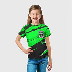 Футболка детская Liverpool sport green, цвет: 3D-принт — фото 2