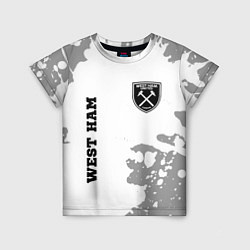 Футболка детская West Ham sport на светлом фоне вертикально, цвет: 3D-принт