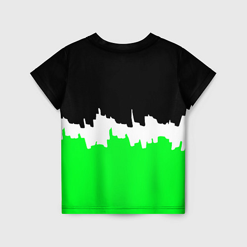 Детская футболка Skoda геометрия краски спорт / 3D-принт – фото 2