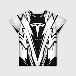 Футболка детская Tesla - black and white, цвет: 3D-принт