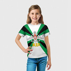 Футболка детская Железнодорожные войска России, цвет: 3D-принт — фото 2