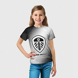 Футболка детская Leeds United sport на светлом фоне, цвет: 3D-принт — фото 2