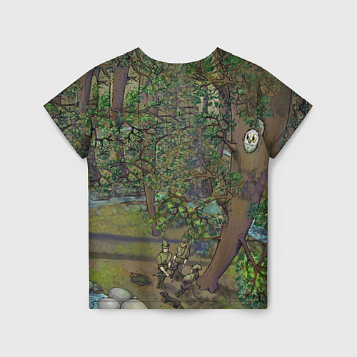Детская футболка Леший-озорник в лесу / 3D-принт – фото 2