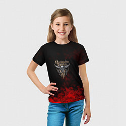 Футболка детская Baldurs Gate краски текстура, цвет: 3D-принт — фото 2