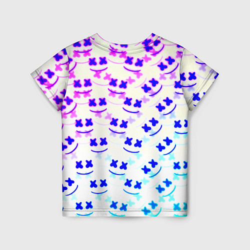 Детская футболка Marshmello pattern neon / 3D-принт – фото 2