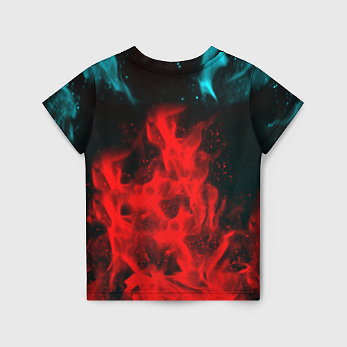 Детская футболка Rainbow six шутер огненный стиль / 3D-принт – фото 2