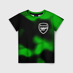 Футболка детская Arsenal sport halftone, цвет: 3D-принт