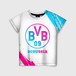 Футболка детская Borussia neon gradient style, цвет: 3D-принт