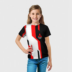 Футболка детская Mitsubishi red uniform, цвет: 3D-принт — фото 2