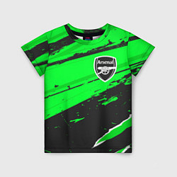 Футболка детская Arsenal sport green, цвет: 3D-принт